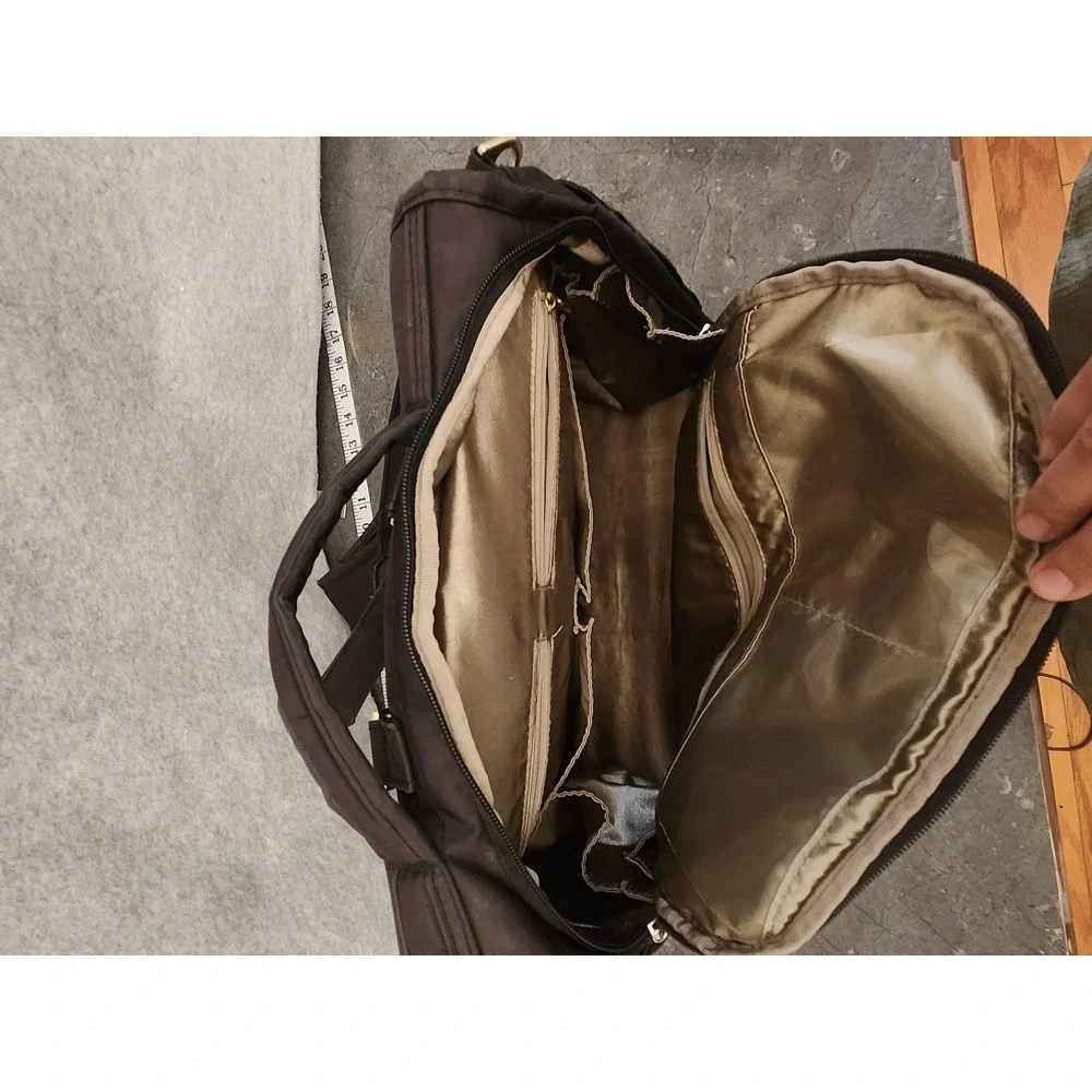 Ju-Ju-Be Black‎ Diaper Bag Backpack Convertible Tote Gold Hardware Organizer